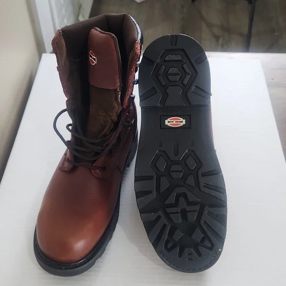 Iron age man Hauler 8In work safety shose casual brown size 9M - Picture 4 of 10